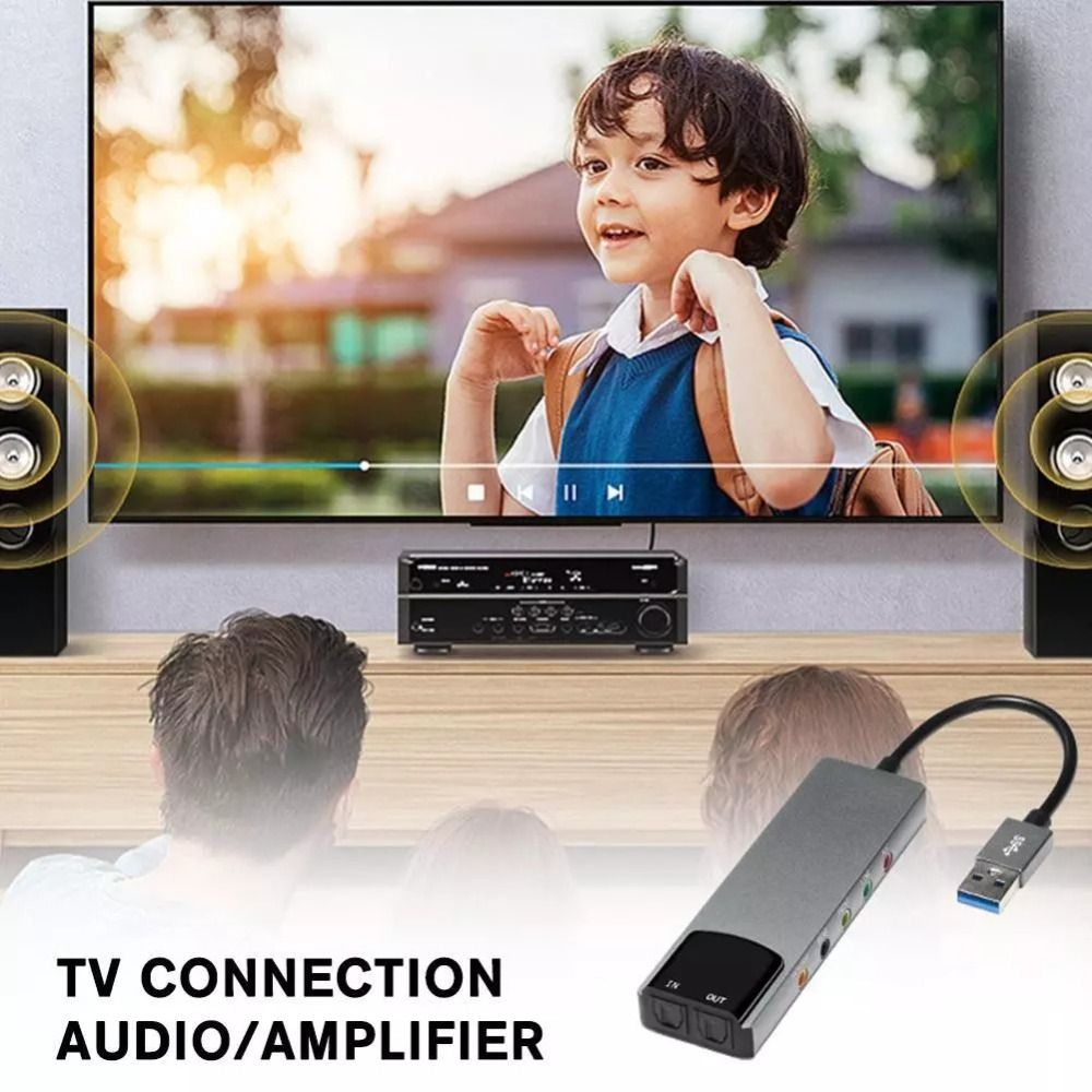 Gaming Console Pc - ใหม่การ์ดเสียง USB 7.1 5.1 ช่องการ์ดเสียงภายนอกแบบพกพาเกมสตรีมมิ่งสด SPDIF