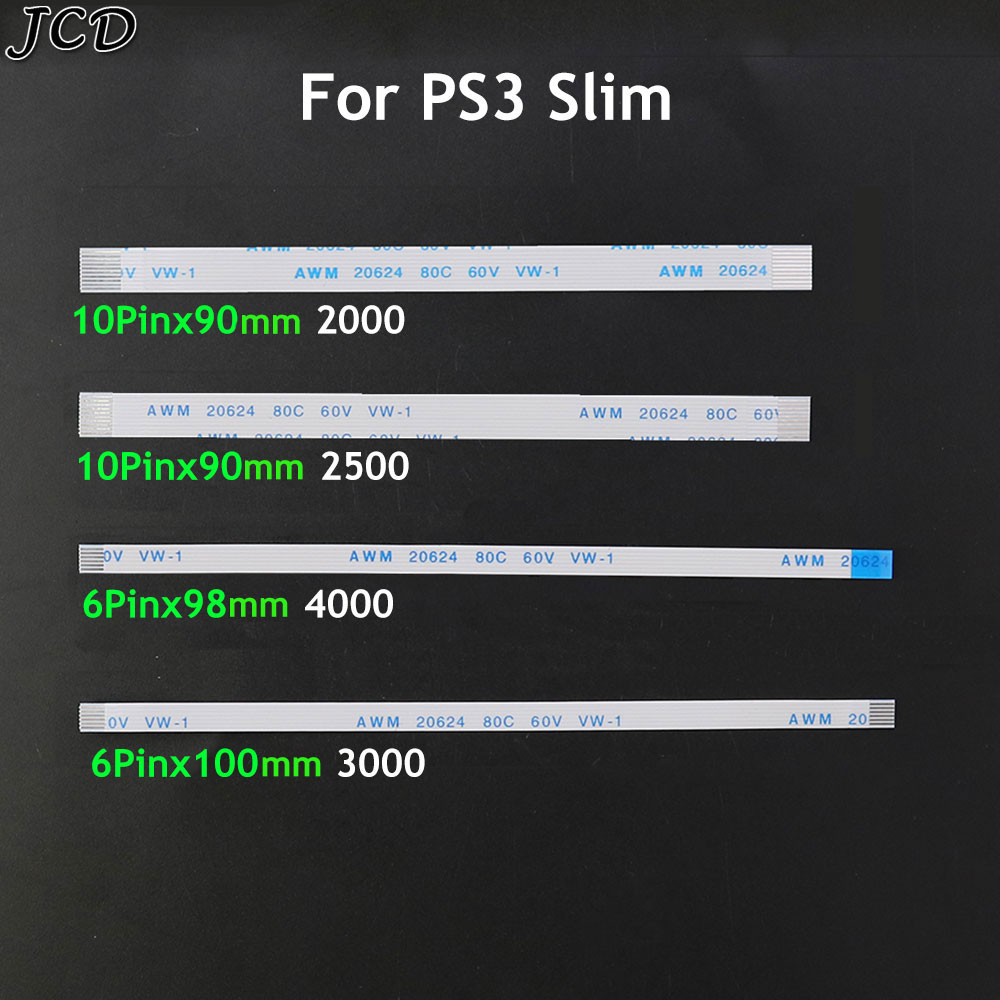 Gaming Console Pc - Jcd 10ชิ้นสำหรับโซนี่ PS3สลิม2000 2500 3000 4000รีเซ็ทเพาเวอร์สวิตซ์สายเฟล็กซ์10Pin
