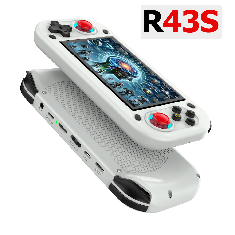 Gaming Console For Sale - R43S Retro คอนโซลวิดีโอเกมมือถือเปิดระบบ Linux 4.3 นิ้วหน้าจอ