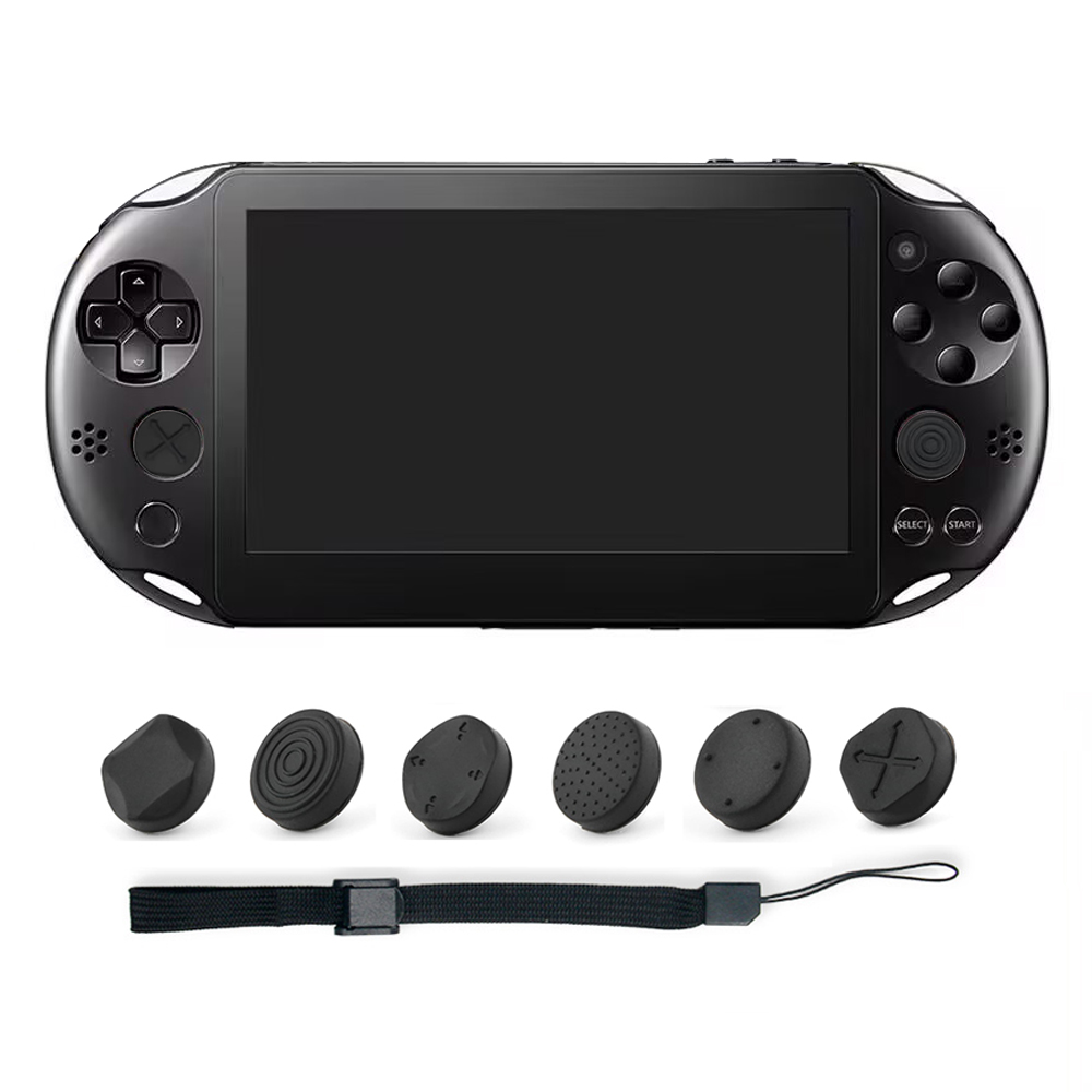 Gaming Console Sony - จอยสติ๊กซิลิโคนกันลื่น 7 in 1 พร้อมฝาครอบป้องกันอนาล็อก สำหรับเครื่องเล่นเกมพีวีซี