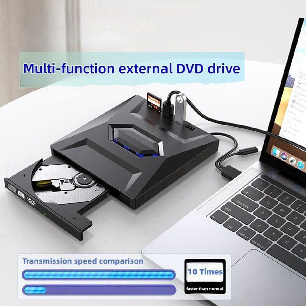 Gaming Console Pc - เครื่องเขียนแผ่นดีวีดี บีดี ซีดี 7-in-1 แบบพกพา พร้อมพอร์ต