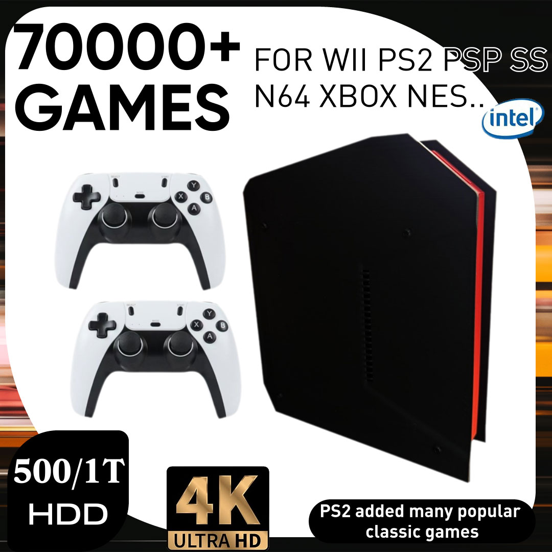 Gaming Console Kids - เครื่องเล่นเกมย้อนยุค X4 พร้อมระบบคู่ 1TB และ CPU