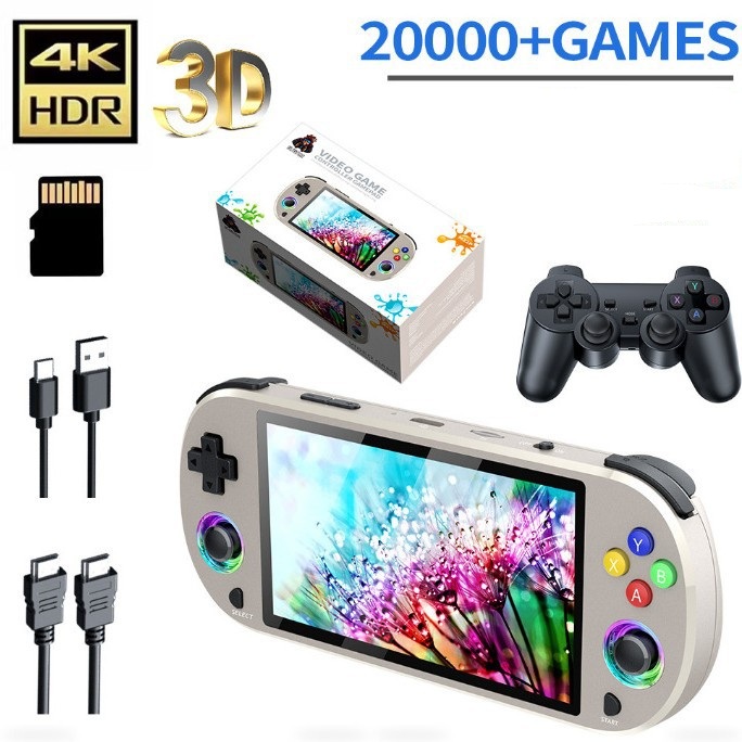 Gaming Console Uk - เครื่องเล่นเกมพกพา M22PRO Retro ความจุ 128GB พร้อมเกมมากกว่า