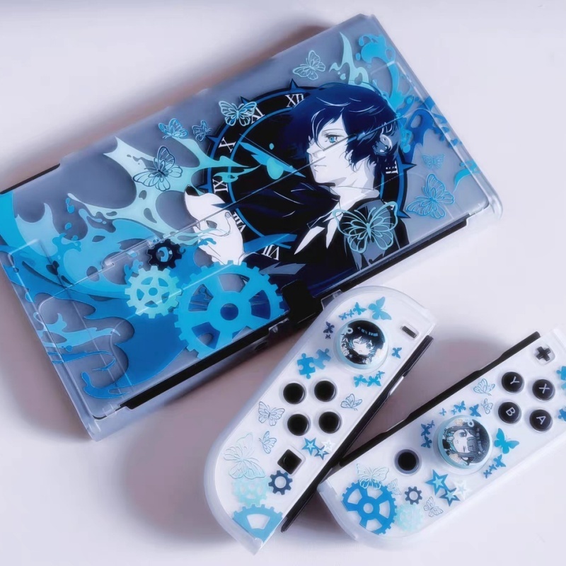 Gaming Console Kids - เคสใสกึ่งโปร่งแสง Persona 3 Makoto Yuki ลายป้องกันแบบแข็ง
