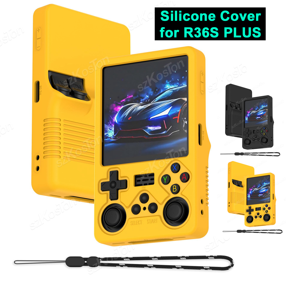 Gaming Console R36S - ฝาครอบป้องกันซิลิโคนสำหรับ R36S PLUS เกมคอนโซลป้องกันการล่มสลายป้องกันฝุ่นเคสแบบนิ่มสำหรับ R36S พลัสอุปกรณ์เสริมสำหรับเล่นเกม