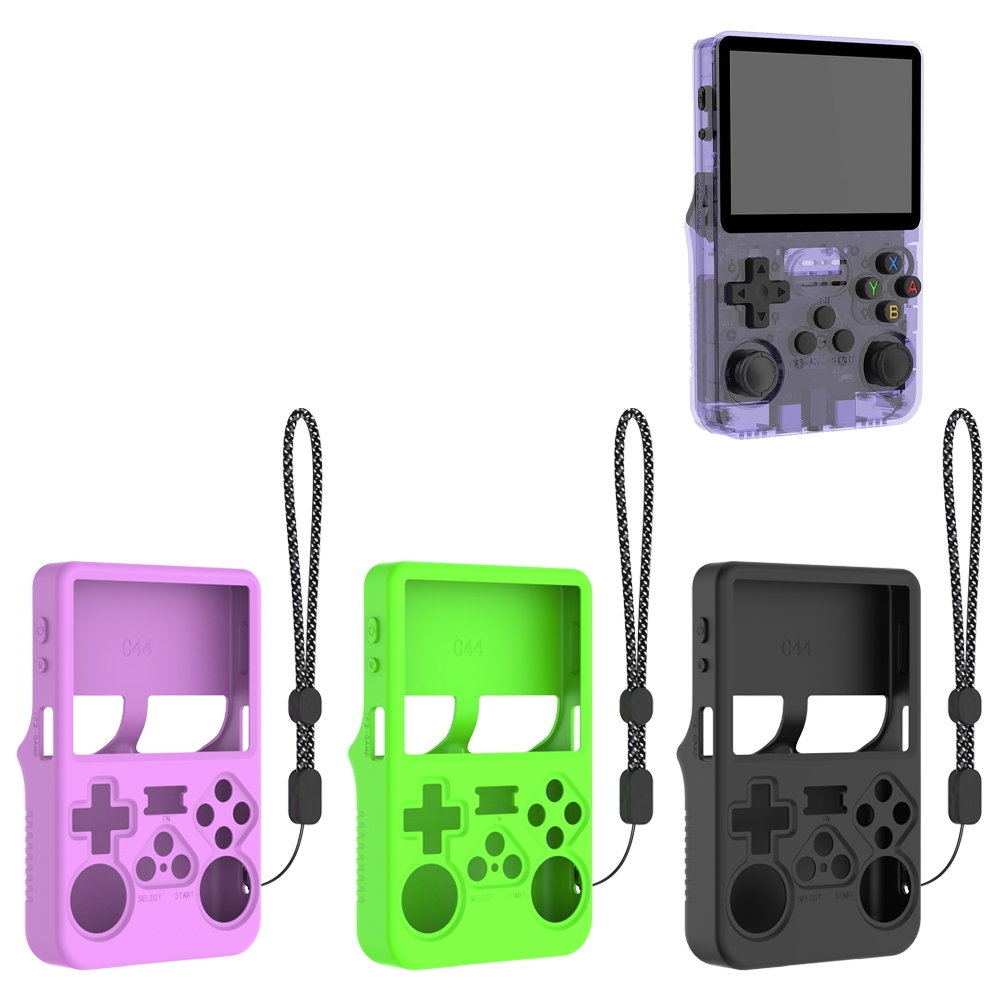 Gaming Console R36S - เคสซิลิโคนป้องกันสำหรับเครื่องเล่นเกม ANBERNIC R36S, อุปกรณ์ป้องกันรอยขีดข่วน, ปลอกป้องกันสีพื้นเรียบง่าย