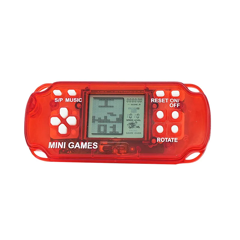 Gaming Console Kids - 26 อิน 1 คลาสสิค เททริสเกมพกพาพวงกุญแจมินิพ็อกเก็ตรีโทรคอนโซลเกมอิเล็กทรอนิกส์เด็กการศึกษาของเล่นขนาดเล็ก