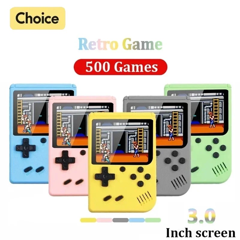 Gaming Console Kids - Retro แบบพกพา Mini คอนโซลวิดีโอเกมมือถือ 8 บิต
