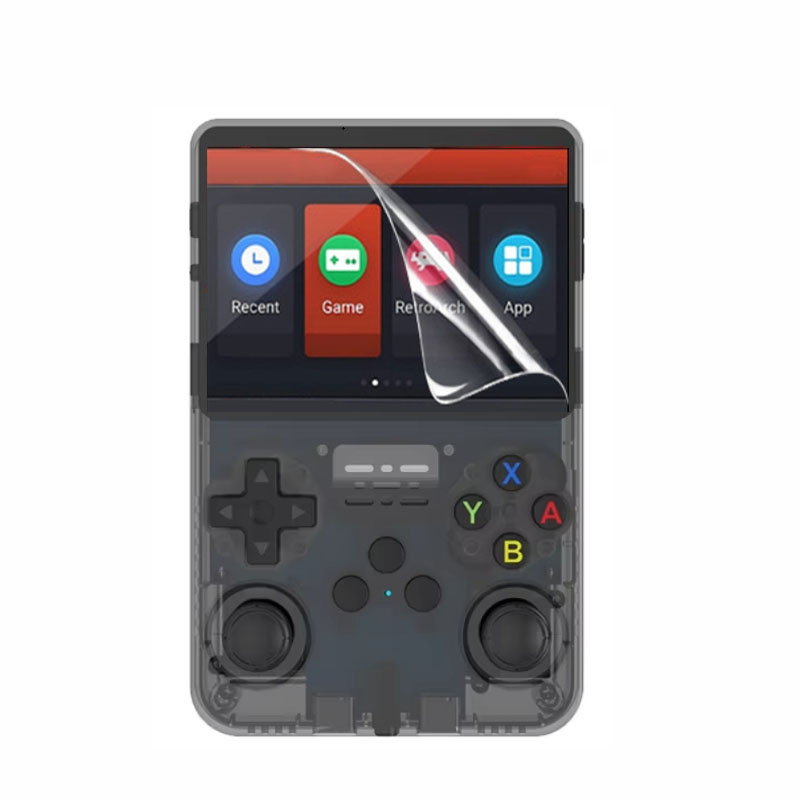 Gaming Console R36S - 3 ชิ้น TPU ฟิล์มกันรอยหน้าจอป้องกันสำหรับ R36S/R36H/R36 โปรคอนโซลเกมมือถือย้อนยุคอุปกรณ์ป้องกัน