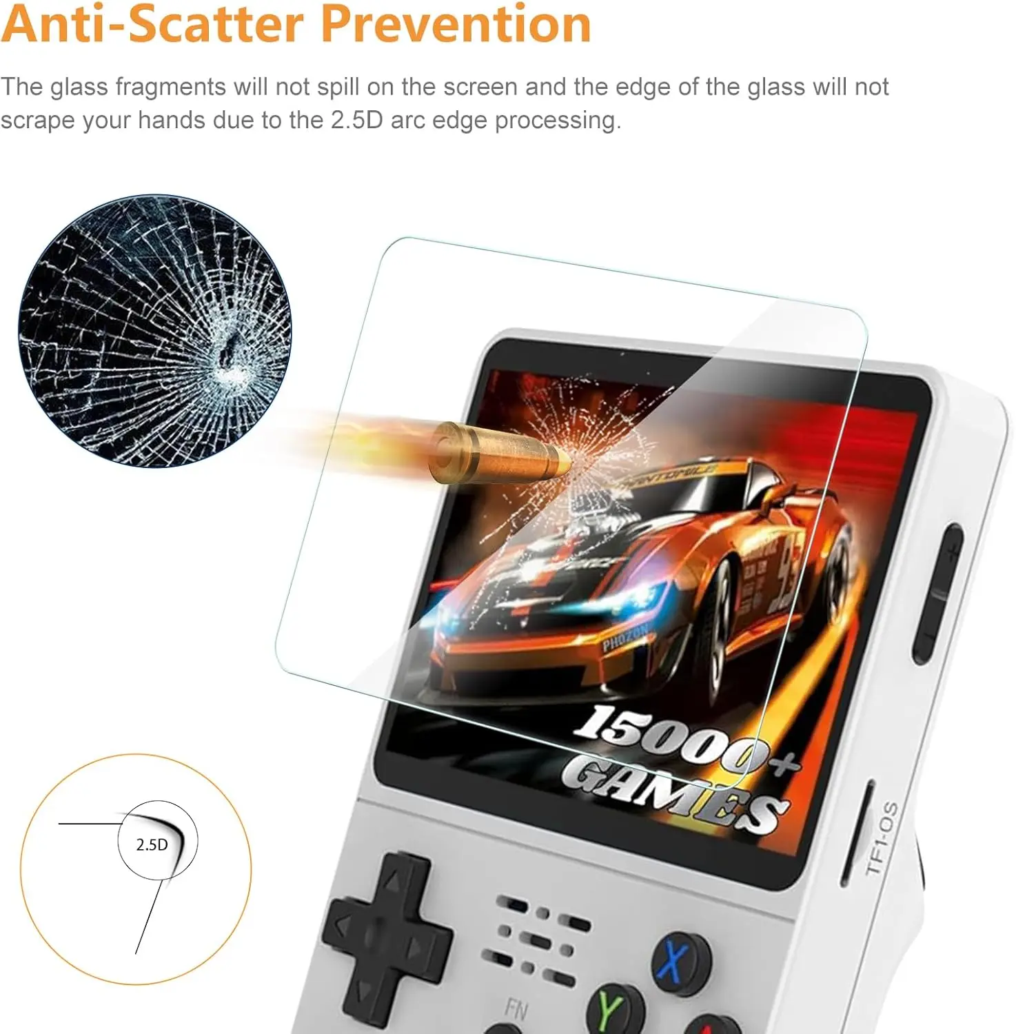 เคส 4 in 1 + กระจกกันรอยสำหรับ - Gaming Console R36S บทวิจารณ์และราคา