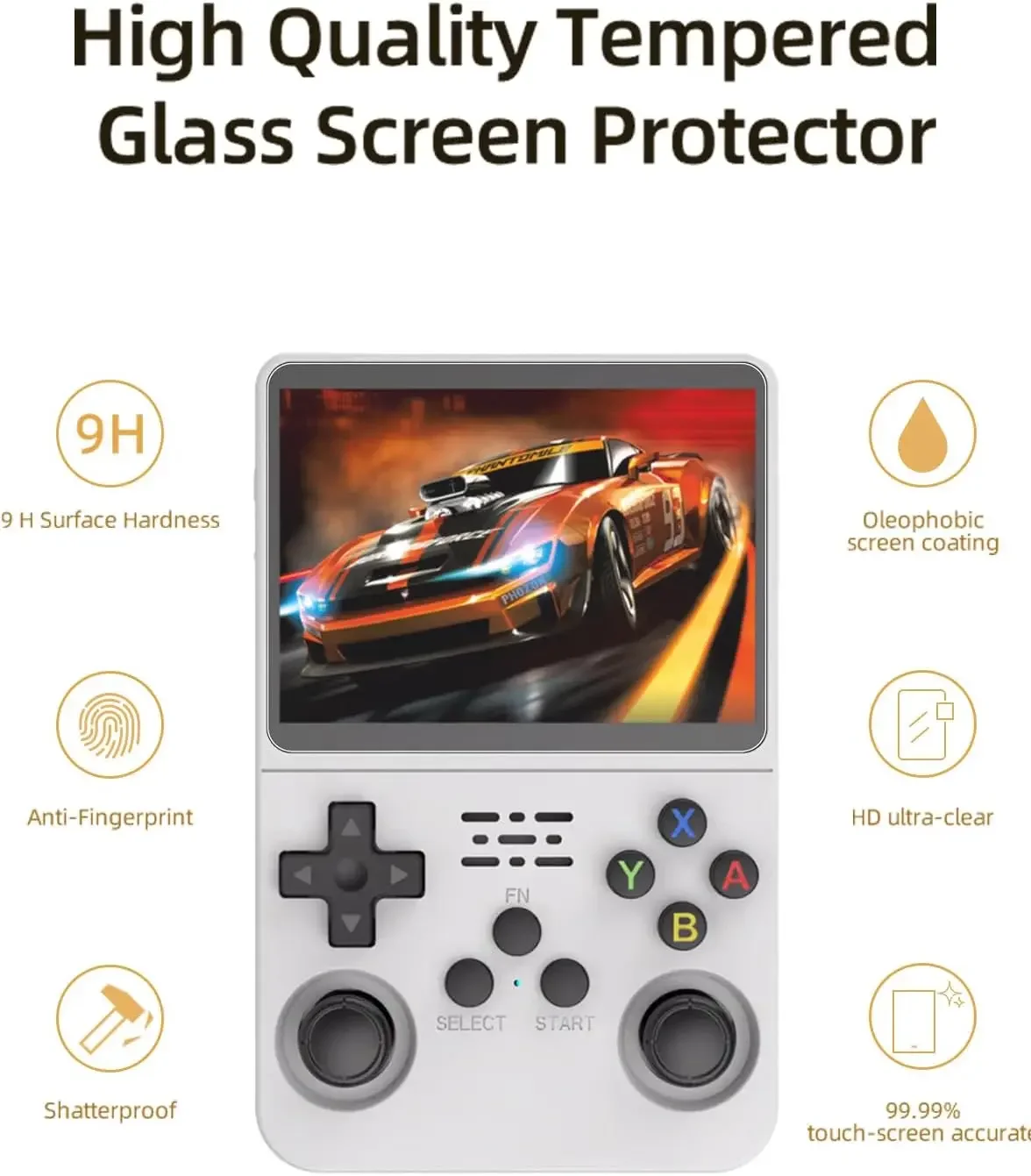 เคส 4 in 1 + กระจกกันรอยสำหรับ - Gaming Console R36S บทวิจารณ์และราคา