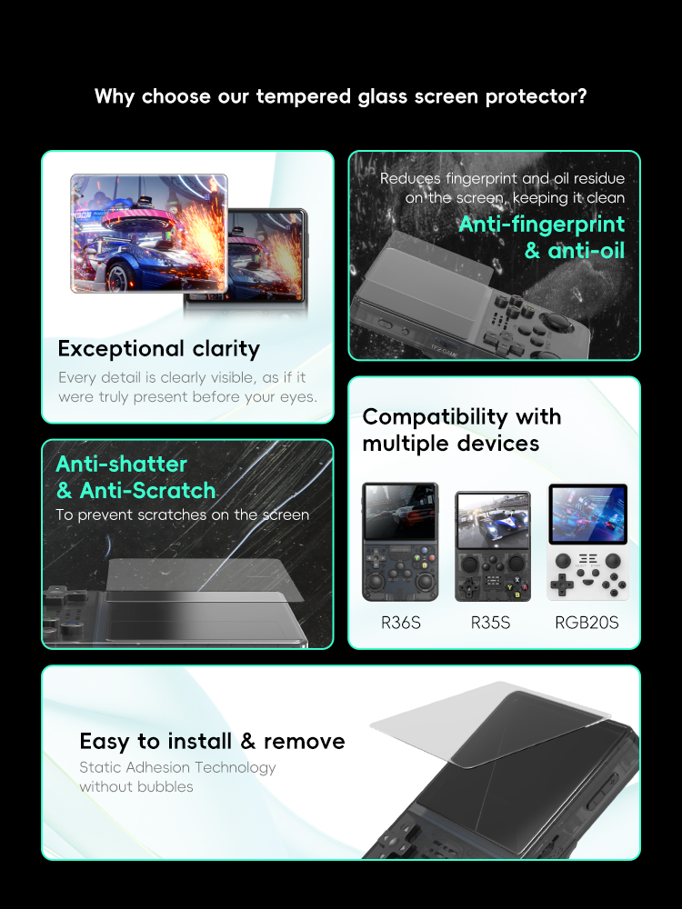 ข้อมูลกบ R36S ป้องกันหน้าจอกระ - Gaming Console R36S บทวิจารณ์และราคา