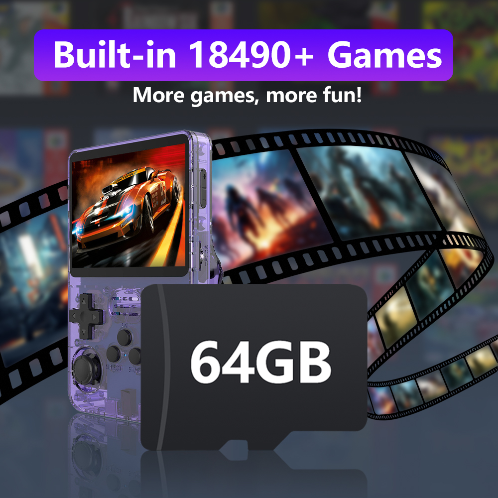 การ์ดเกม 64GB สำหรับคอนโซลเกม  - Gaming Console R36S บทวิจารณ์และราคา