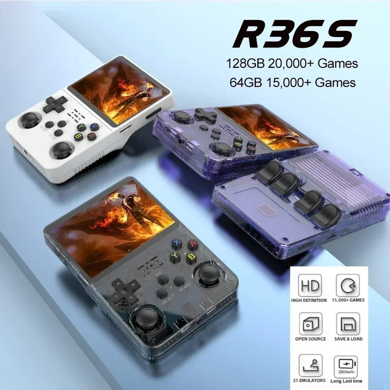 เครื่องเล่นเกมพกพา R36S Retro  - Gaming Console Kids บทวิจารณ์และราคา