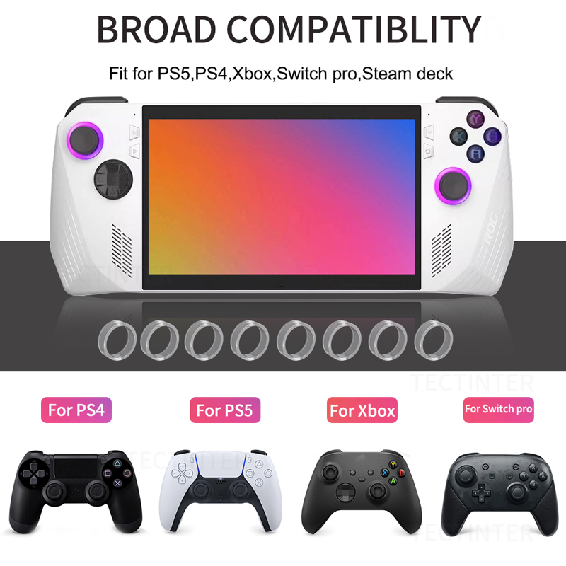 4/8 ชิ้น วงแหวนยางป้องกันจอยสต - Gaming Console Sony บทวิจารณ์และราคา