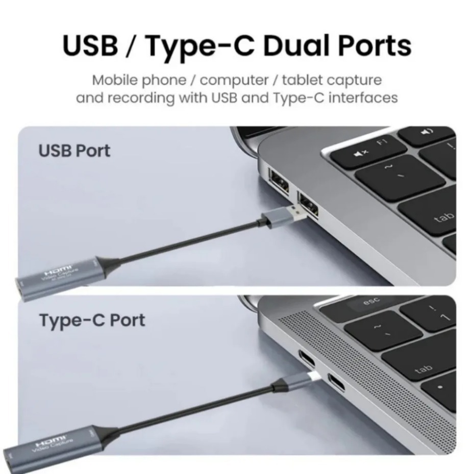 การ์ดจับภาพวิดีโอ USB-C 2.0/3. - Gaming Console Pc บทวิจารณ์และราคา